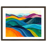 Abstract Vibrant Rolling Hills Landscape Art thumbnail