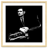 Zoot Sims American Jazz Saxophonist in Grayscale thumbnail