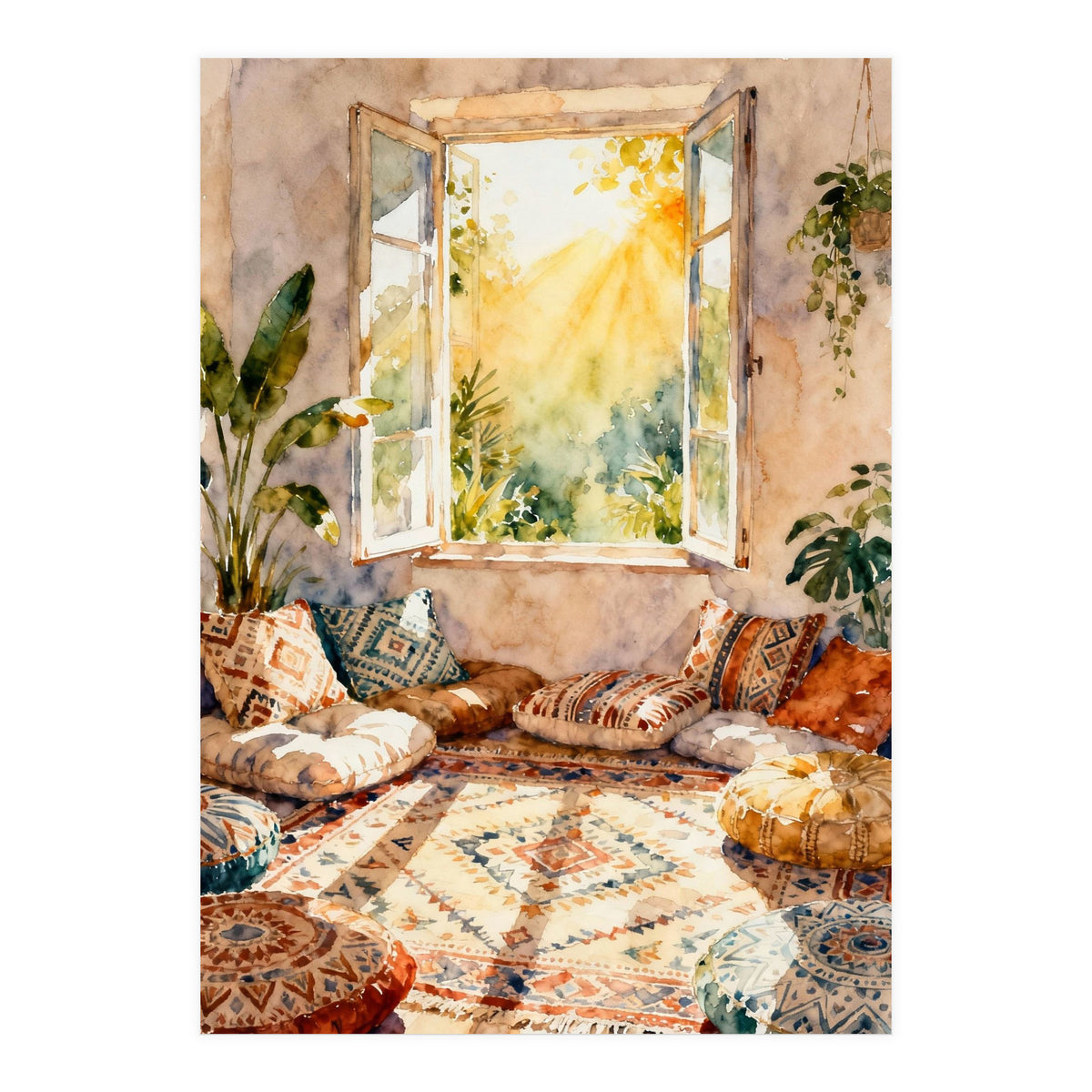 Matisse Inspired Livingroom (Print Only)
