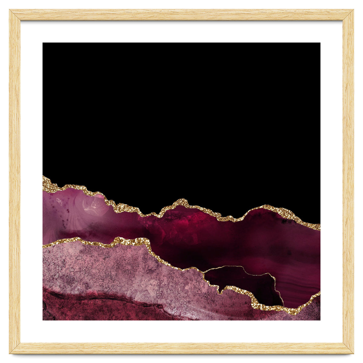 Burgundy & Gold Agate Texture 10