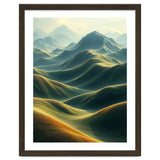Ethereal Green Mountain Ridges Art thumbnail