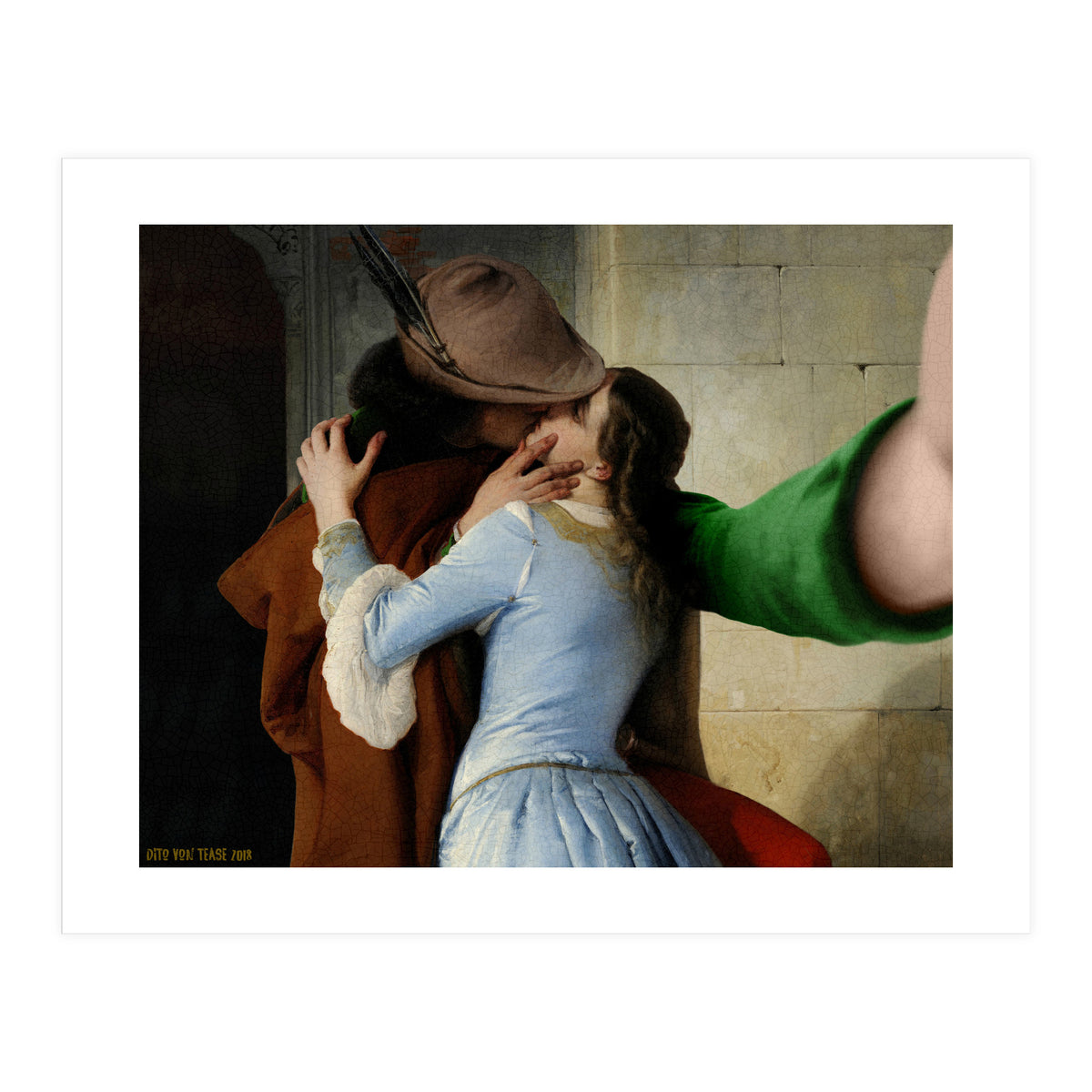 Francesco Hayez - The Kiss - Selfie (Print Only)