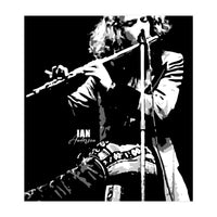 Ian Anderson British Musician Legend in Grayscale (Print Only)