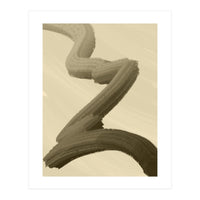 Brushstrokes in Sepia (Print Only)