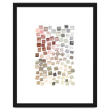 Watercolor Geometric Square Shapes Red thumbnail