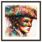 Watercolor Carnival Venetian Mask Woman thumbnail