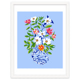 The Floopy Planter, Abstract Flower Pot Illustration, Pop Bohemian Eclectic Botanical, Flower Colorful Blossom thumbnail
