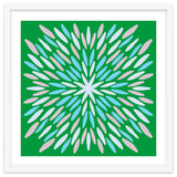 Petal Burst - green, blue, beige thumbnail