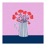 Poppies – pink and blue (Print Only) thumbnail