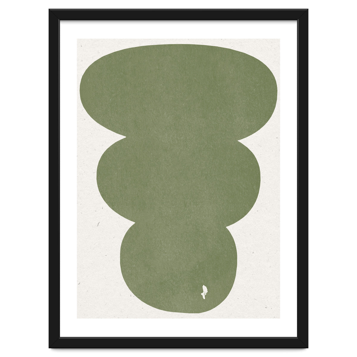 GREEN WATERCOLOR SHAPES NO.4