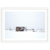 Barn in the winter snowscape thumbnail