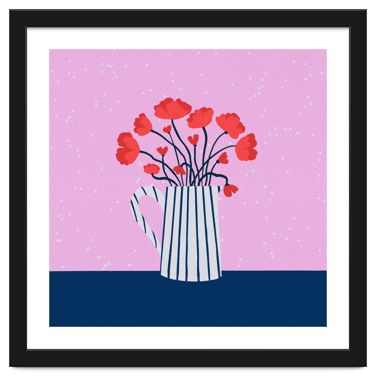 Poppies – pink and blue