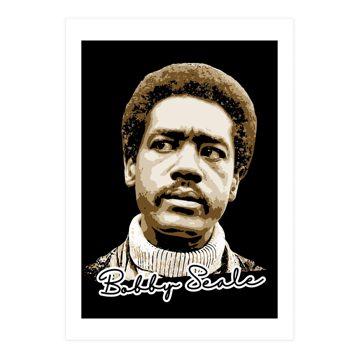 Bunchy Carter American Activist Legend in Vintage Style (Print Only)