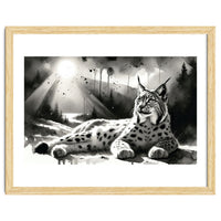 Lynx Resting In Sunlight