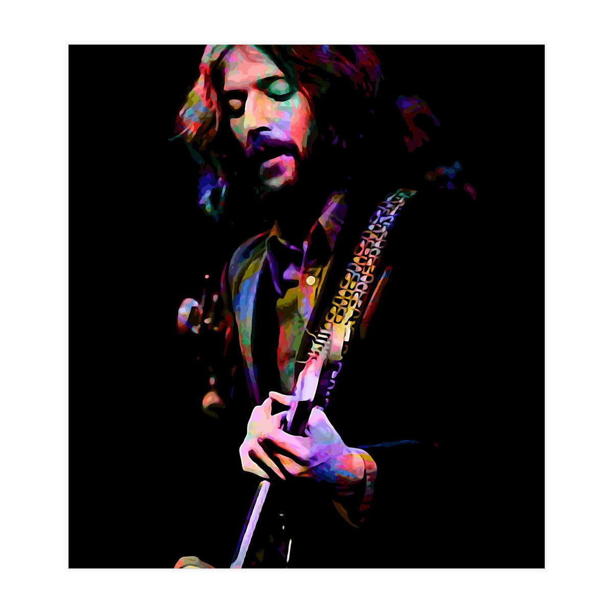 Eric Clapton Rock and Blues Guitarist Legend v3 (Print Only)