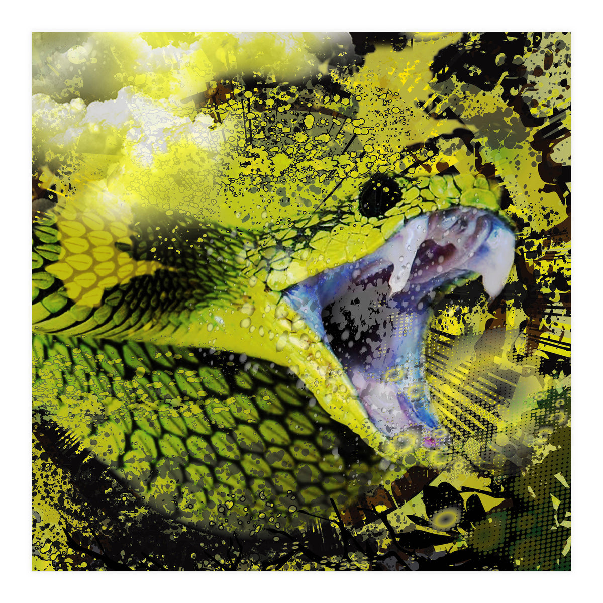 Green Viper Reptile (Print Only)