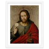 Juan de Juanes / 'The Saviour', 1545-1550, Spanish School, Oil on panel, 73 cm x 49 cm, P00845. thumbnail