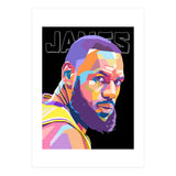 King Lebron James art (Print Only) thumbnail