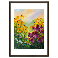 Impasto Wildflower Meadow Painting