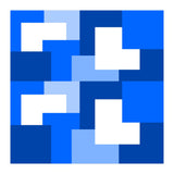 Blue Abstract Square Tiles (Print Only) thumbnail