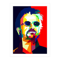 Ringo Starr The Beatles Music Art WPAP (Print Only)