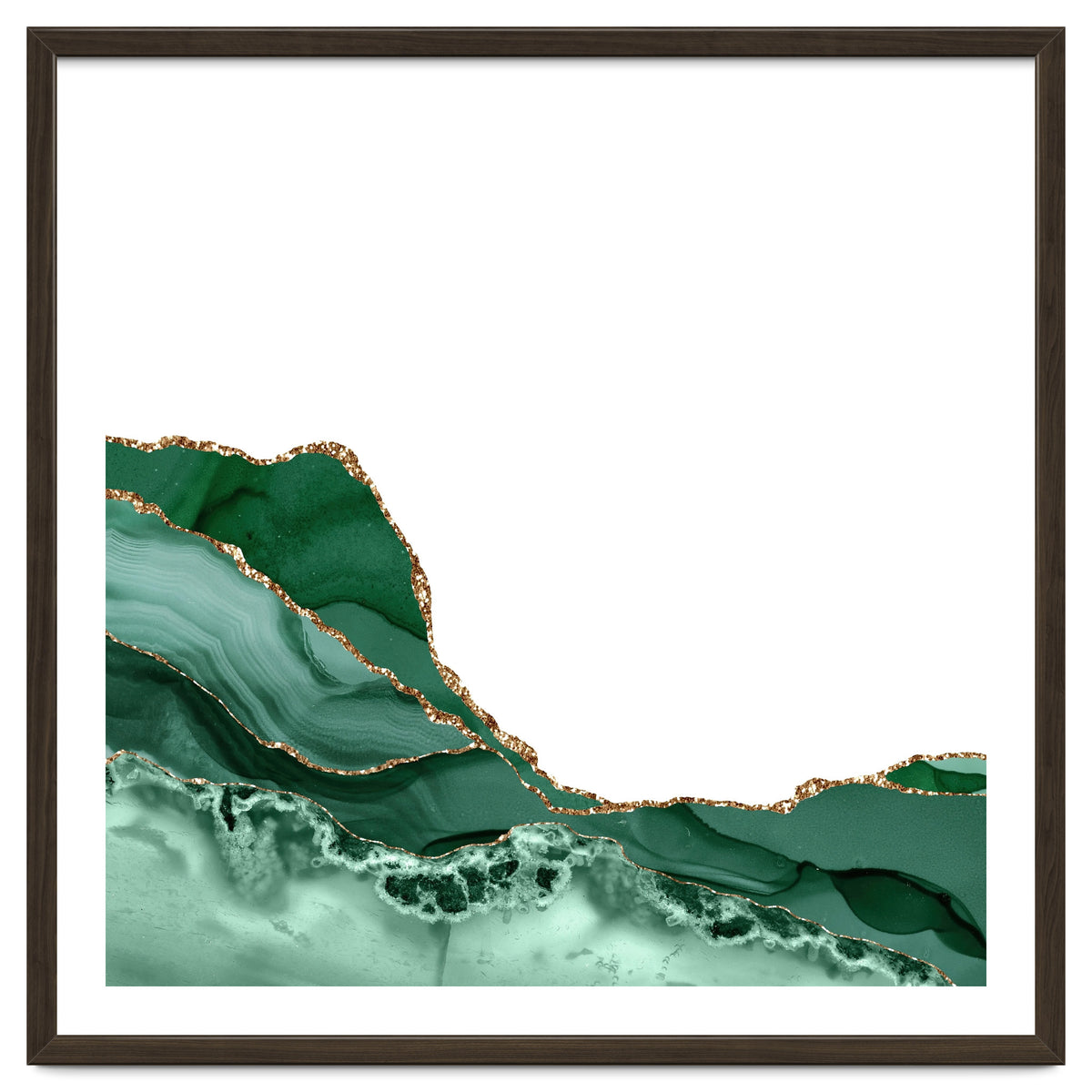 Emerald & Gold Agate Texture 07