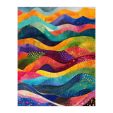 Abstract Rainbow Rolling Hills Landscape (Print Only) thumbnail