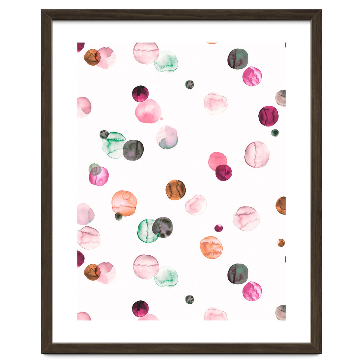 Polka Dots Watercolor Minimal Pink