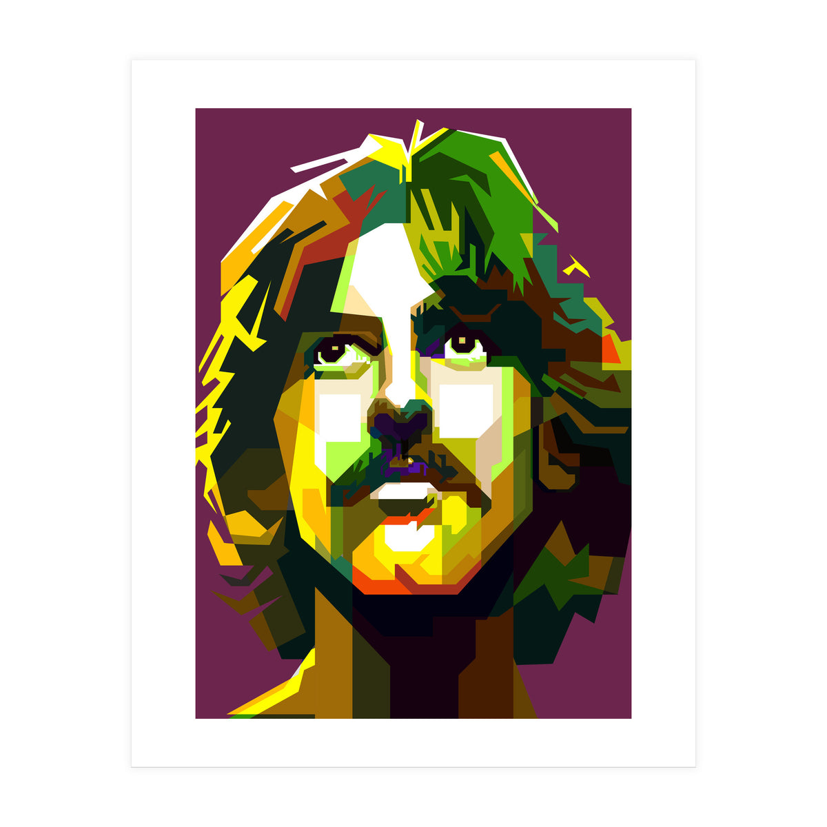 George Harrison The Beatles Pop Art WPAP (Print Only)