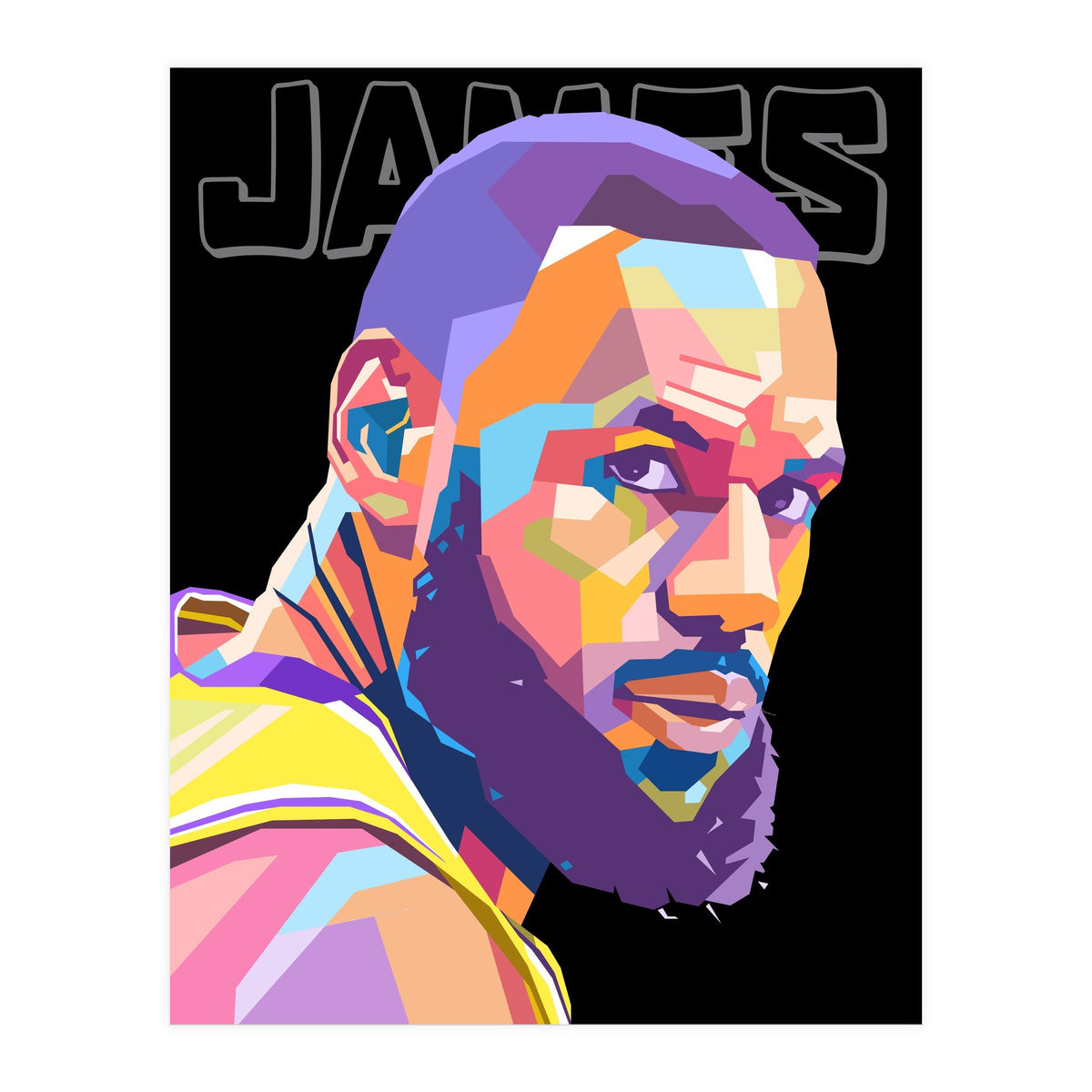 King Lebron James art (Print Only)