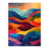 Abstract Rainbow Mountain Landscape (Print Only)