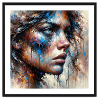 Intense Abstract Side Portrait