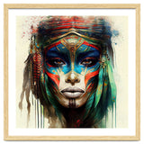 Turquoise Warrior Woman Portrait thumbnail