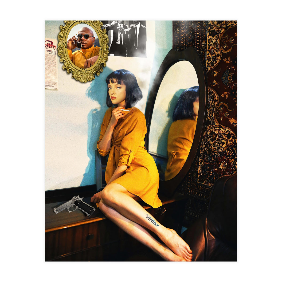 Mia On Bedroom (Print Only)