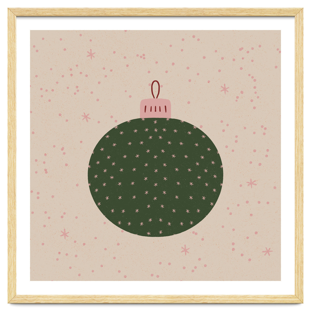 Christmas globe with snowflakes