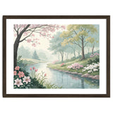 Springtime Blossoms: A Serene Garden Stream thumbnail