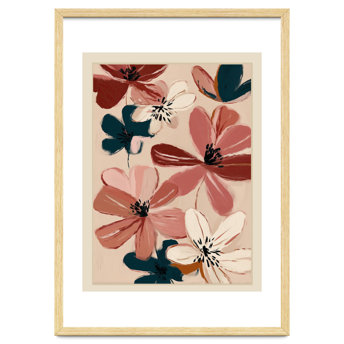 Blush And Wine Blossoms III