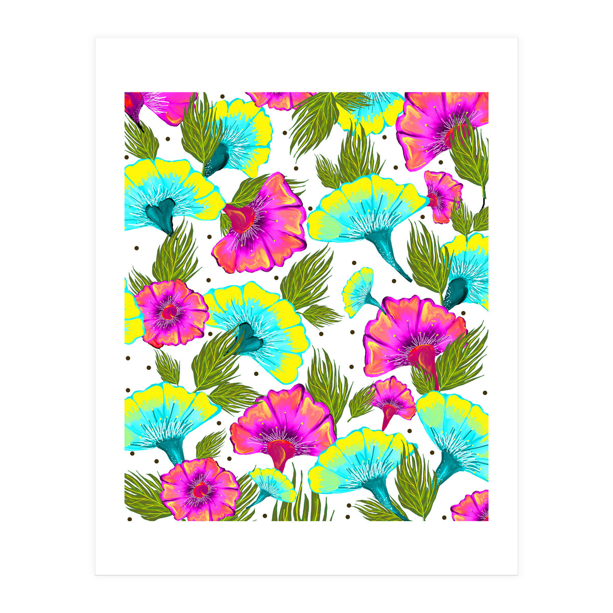 Ecstatic Floral #society6 #decor #buyart  (Print Only)