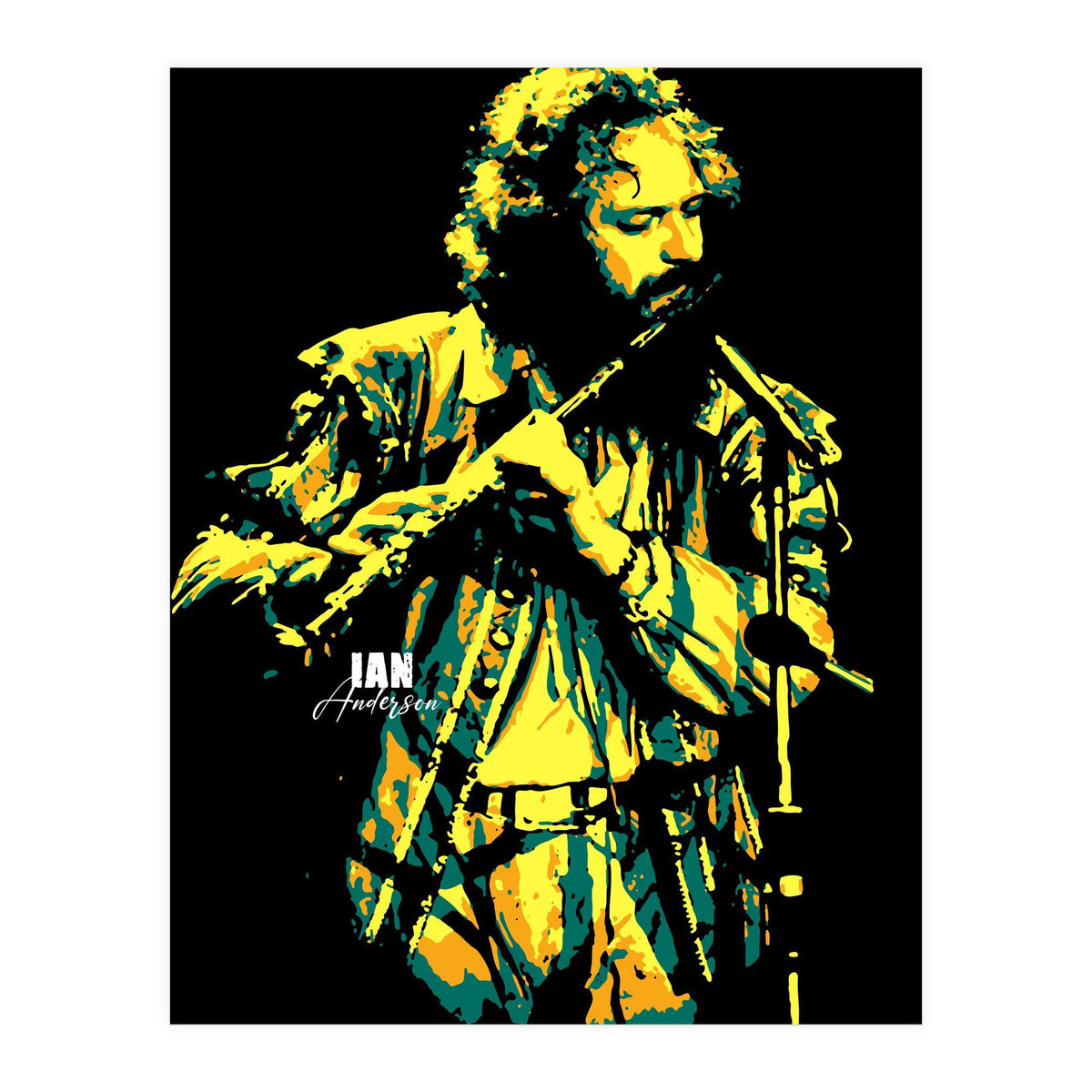Ian Anderson British Musician Legend (Print Only)
