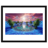 Oasis of Dreams: Surreal Tropical Landscape thumbnail