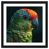 Close Up Colorful Parrot Bird Feather thumbnail