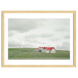 Red roof house on the green hill - Iceland thumbnail