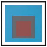 JOSEF ALBERS - HOMAGE TO THE SQUARE, BLUE, DARK RED thumbnail