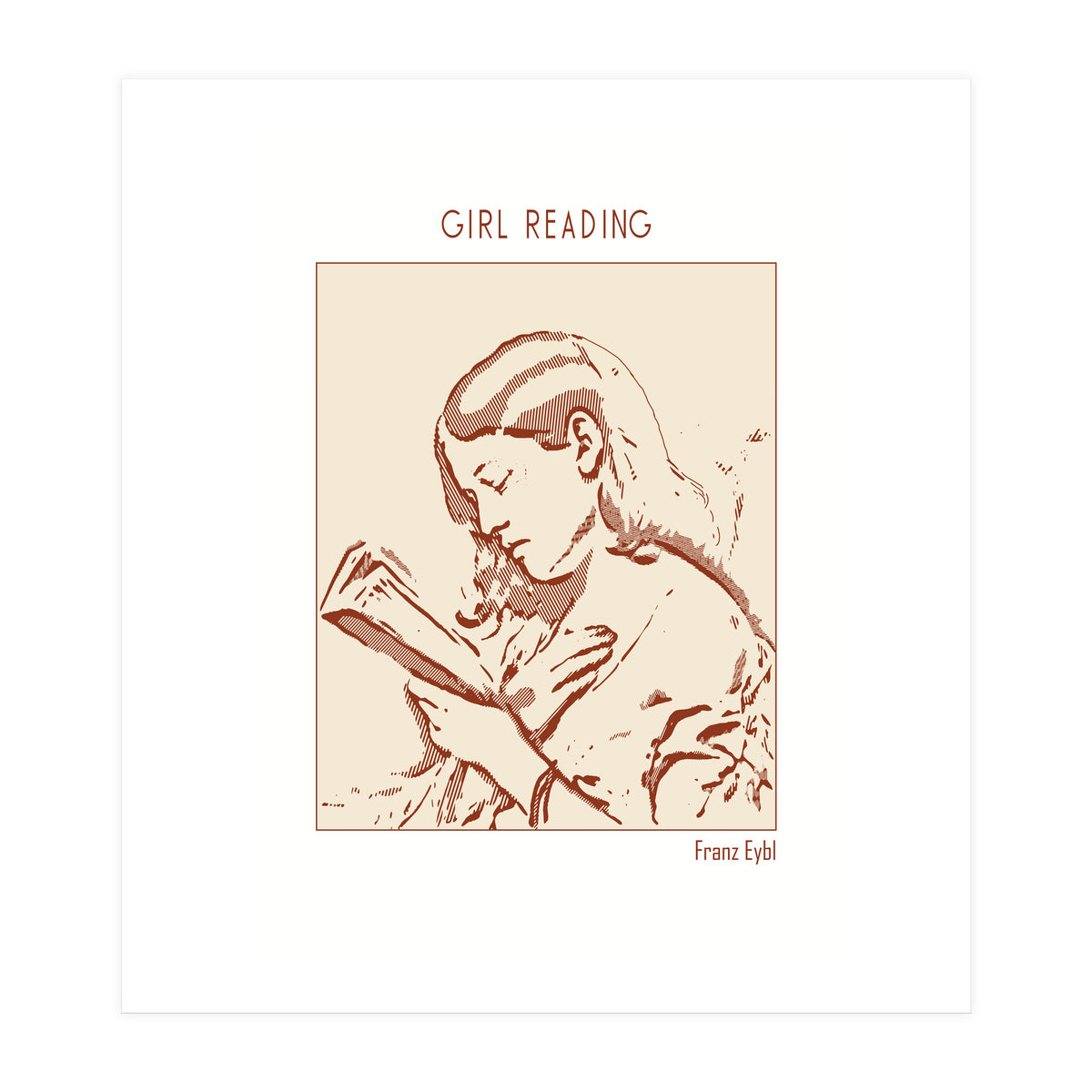 Girl Reading – Franz Eybl (Print Only)