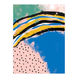 Abstract Pink Blue Dreamy Painting (Print Only) thumbnail