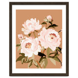 Blush Peony Painting, Floral Wall Art, Neutral Flower Print, Peony Art thumbnail