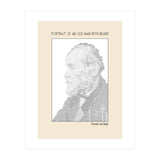 Portrait Of An Old Man With Beard – Ascii Art (vincent Van Gogh) (Print Only) thumbnail