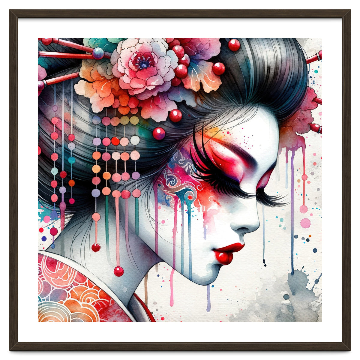 Ornate Bloom Modern Geisha