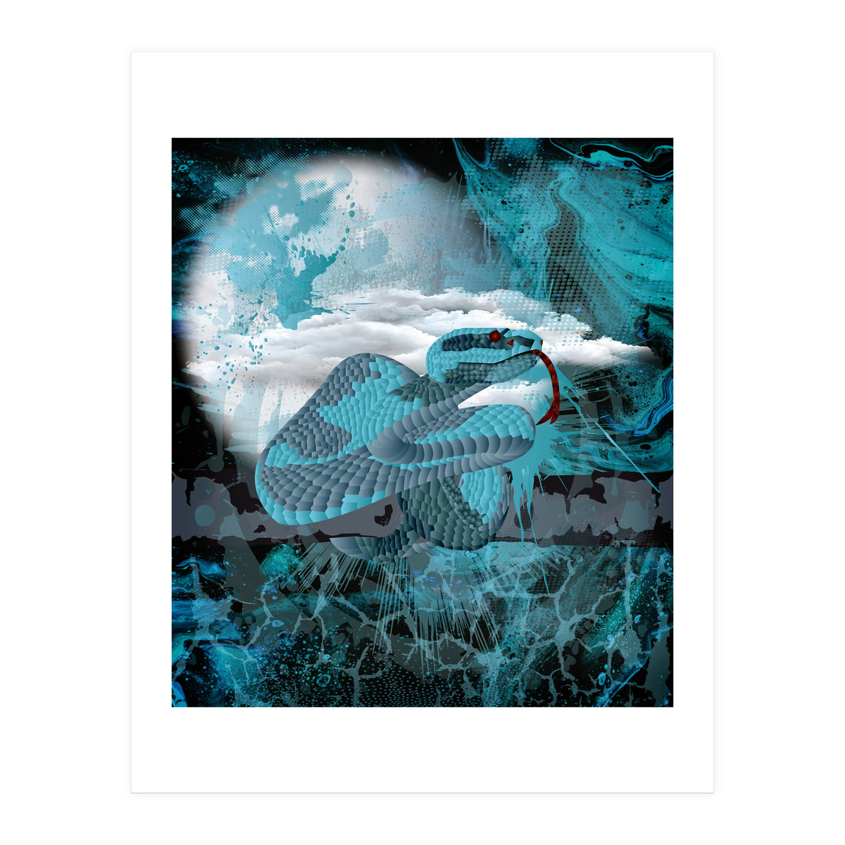 Blue Poly Viper (Print Only)