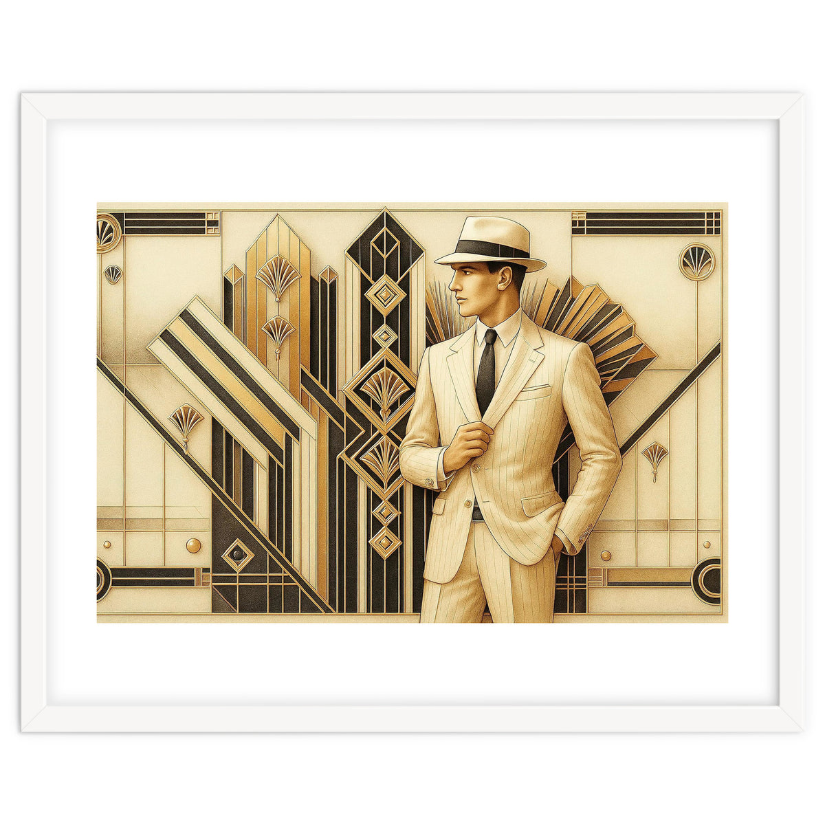 Gatsby Gentleman Art Deco Scene